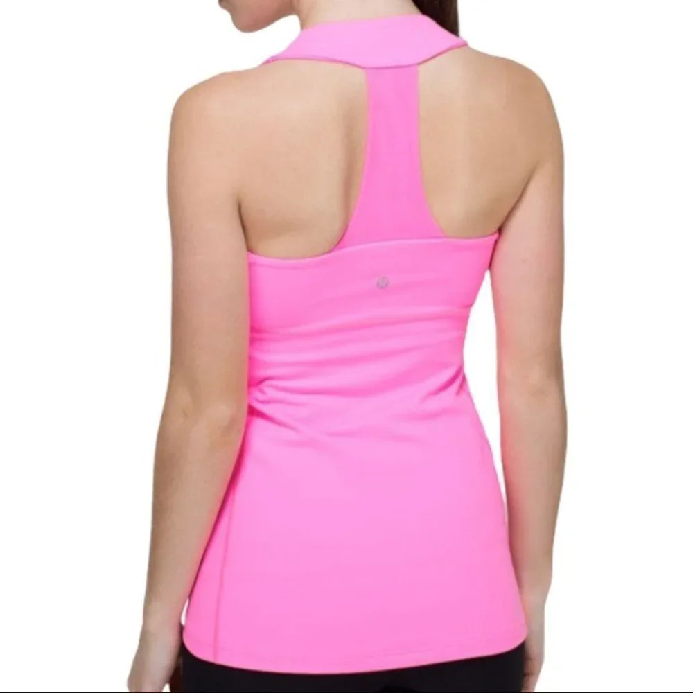 LULULEMON Apex Stripe Zing Racerback Size 4 RARE - Picture 2 of 13